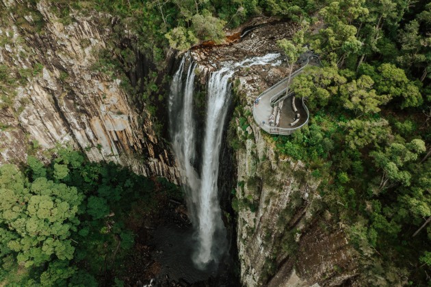 The new viewing platform over Minyon Falls. DParsons/DCCEEW