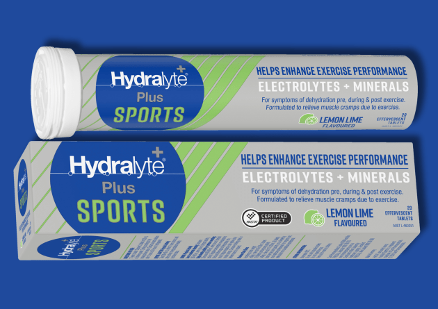 Care Pharmaceuticals oral rehydration solution, Hydralyte, has launched a new flavour in its sports range, Blueberry Blast Effervescent Tablets – and unveiled a fresh new name and look for its current sports Effervescent range, Lemon Lime and Berry.
Source: Care Pharmaceuticals