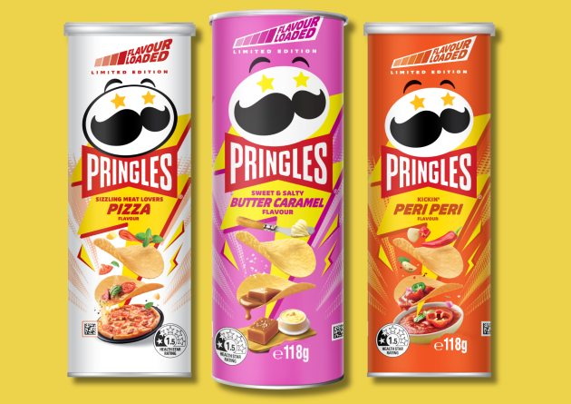 Pringles has released a range of new and improved products for the snack aisle, including a new formulation for its classic Salt & Vinegar stack, and three new limited-edition flavours.
Source: Pringles