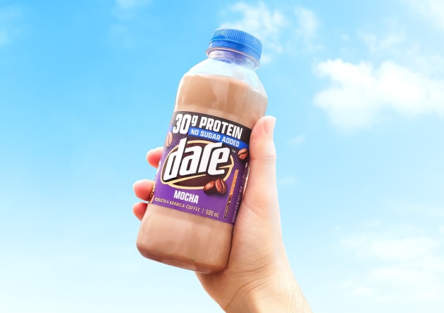 Bega Group owned iced coffee brand, Dare, has evolved its mocha RTD to jump on the protein trend &ndash; with the launch of Dare Iced Coffee Protein Mocha.
Source: Bega Group