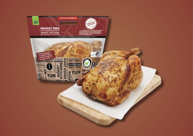 Woolworths has turned up the heat with the launch of a smoky new limited edition Woolworths roast chicken flavour &ndash; Smokey BBQ Hot Roast Chicken.
Source: Woolworths