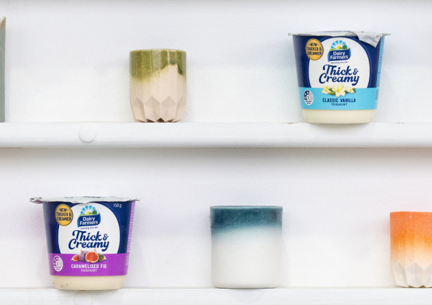 Bega Group brand, Dairy Farmers, has released a reformulation of its Thick & Creamy yoghurt range, aiming to offer a richer, more indulgent texture and taste.
Source: Dairy Farmers