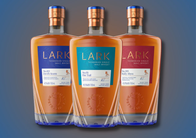 Tasmanian whisky company, Lark Distillery, has released a new luxury portfolio of four Single Malt expressions to its permanent lineup, with redesigned packaging for a bold visual identity.
Source: Lark