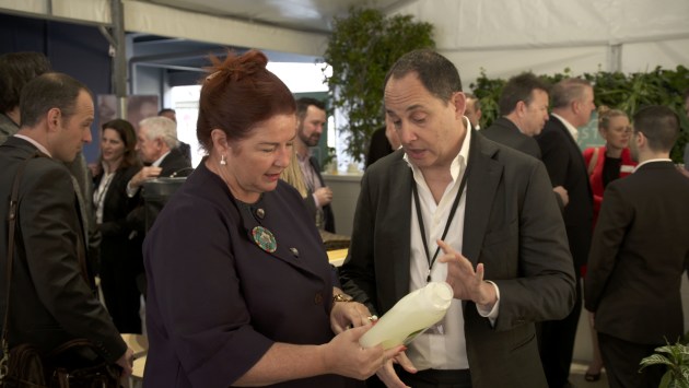 Pact Group Executive Chairman Raphael Geminder and Minister for the Environment, Melissa Price