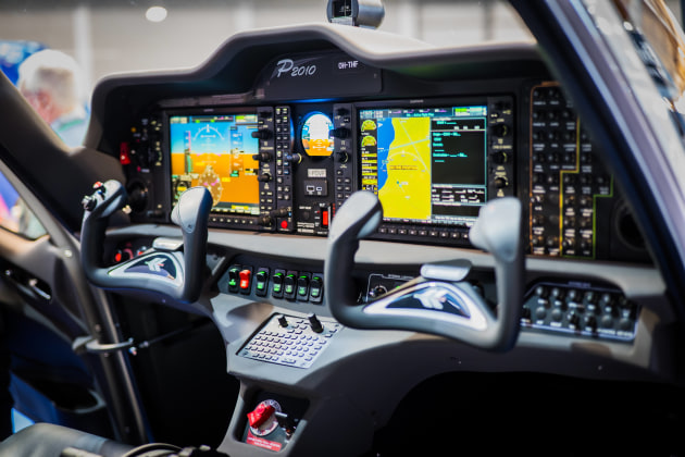 The P2012 VIP is a six-seat executive configuration built around what the company says is the largest cabin volume in its class.