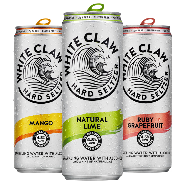 Whiteclaw hard seltzers.