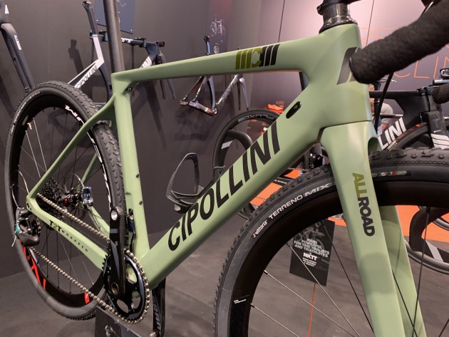 The Cippolini adventure bike was one of the popular gravel machines on display.