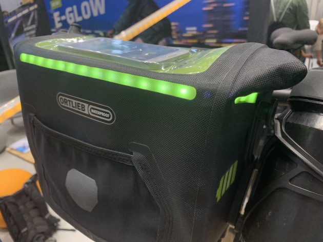 Side lit pannier bags - more innovation at Eurobike.