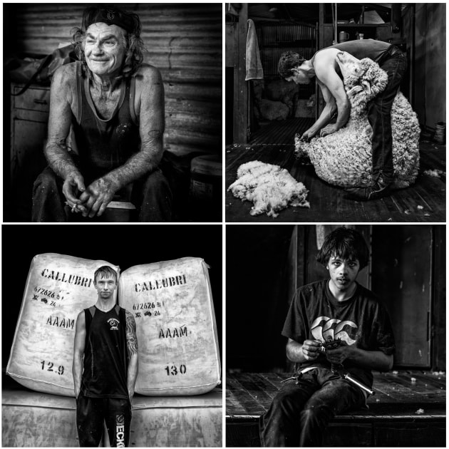 2024 People category runner-up, Nilmini De Silva, Portraits of shearers.