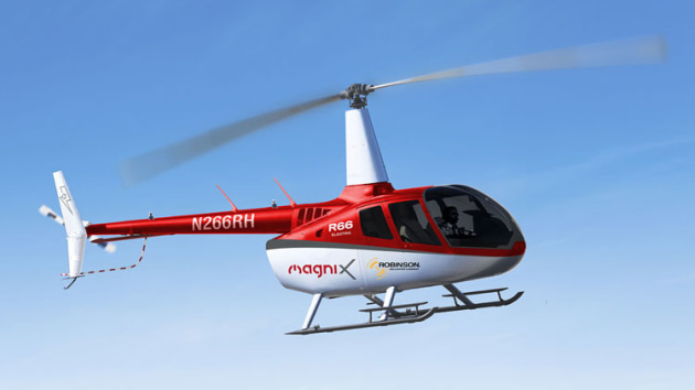 An impression of the magniX Robinson R66. (magniX)