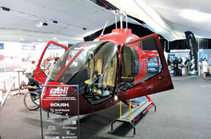 The 2014 Rotortech attracted more than 240 delegates, and a mock up of the new Bell Helicopters 505 Jet Ranger X.