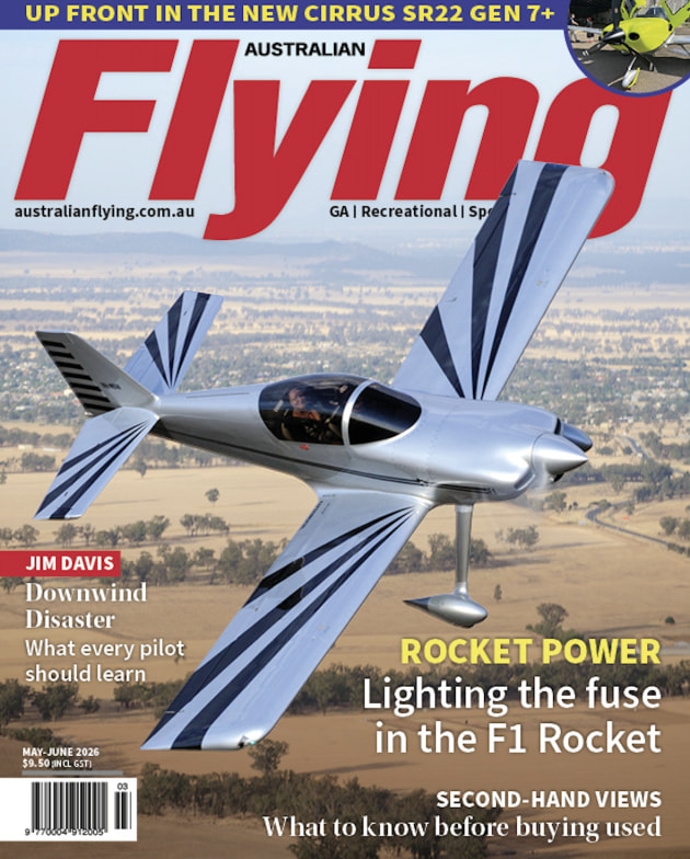 From buying your first used aircraft to getting your radio calls right, we&rsquo;ve packed this edition with practical insights, real stories and a look at where GA might be heading next.

Plus, we fly the Cirrus SR22 G7+, revisit the thrill of the F1 Rocket, and meet the people shaping aviation on the ground and in the air. (Rod Andrewartha)