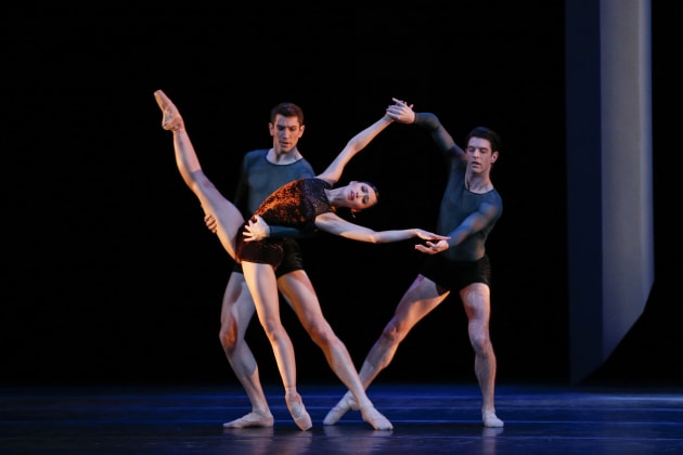 Brett Simon, Ako Kondo and Andrew Killian in 'Constant Variants'.
Photo: JEFF BUSBY