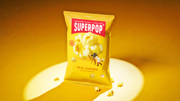 Superpop rebrand pops on shelves. Image: The Edison Agency
