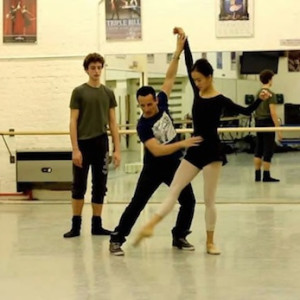 Tim Podesta with dancers from the English National Ballet.
