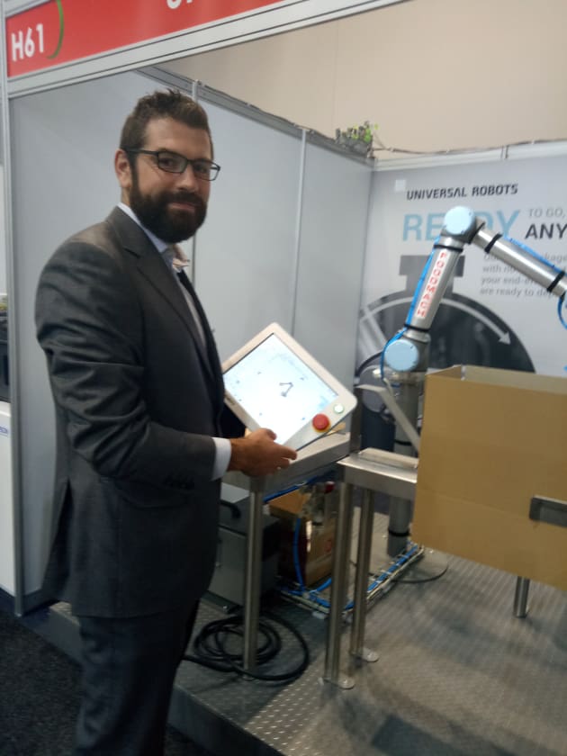 Universal Robots' Andrew Pether, Head of Regional Technical Support.