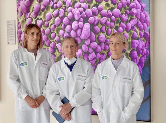 VitaKey co-founders Dr. Robert Langer and Dr. Ana Jaklenec, VitaKey researcher Stephanie Tomasic.