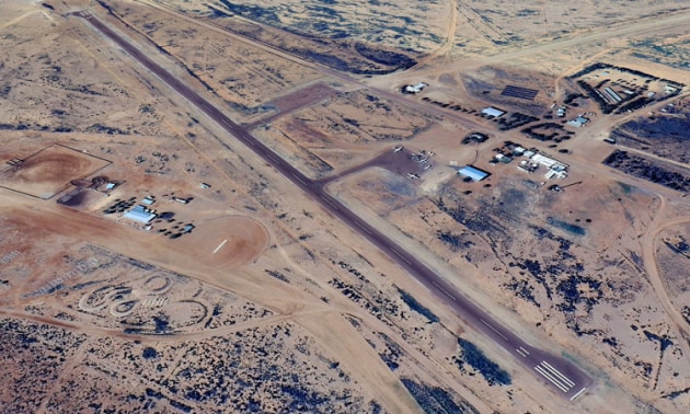 William Creek in SA. The airport has been selected for $1.9 million in federal funding. (Google Earth image)