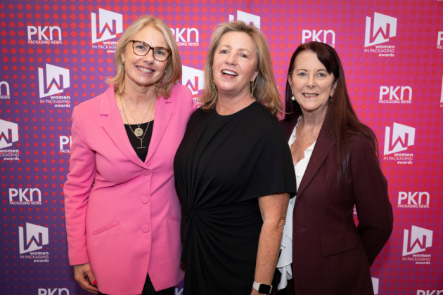 Yaffa Media also marked 100 years on the day. MD Tracy Yaffa (centre) addressed the audience. She's pictured here with Lindy Hughson (left) and Sharon Amos (right).