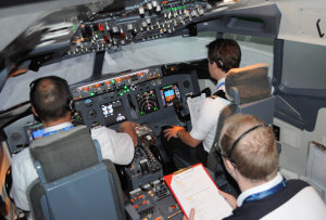ATCs given Cockpit Experience with Simulators