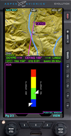 Aspen adds AoA Indicator to Evolution Avionics