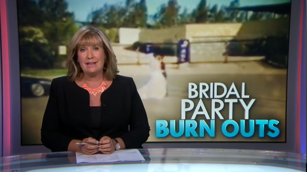 Bridal party burnouts slammed on A Current Affair