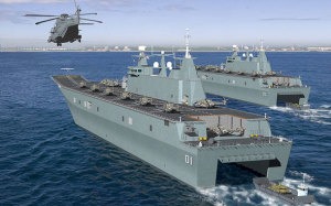 Canberra-class hull laid