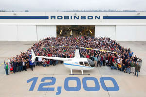 Robinson delivers 12,000th Helicopter