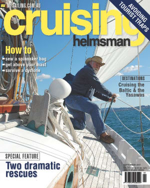 September Cruising Helmsman is a tip of the hat to Larry Pardey
