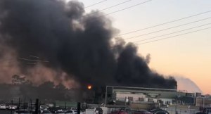 Thomas Foods battles abattoir fire