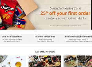 Amazon Australia moves into food and beverage