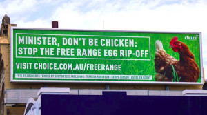 Victorian consumers fund free-range egg billboard
