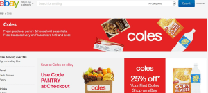 Coles teams with eBay on online groceries