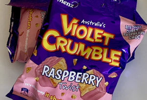 Violet Crumble takes raspberry for a spin 