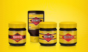 Vegemite's centenary jars roll onto shelves 