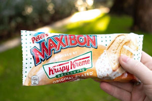 Peters and Krispy Kreme pair doughnuts with ice cream