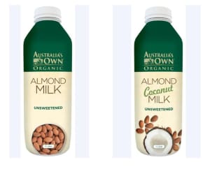 Almond milks hit the fridge section