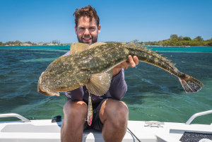 GALLERY: Big flathead in the shallows on the Mid North Coast