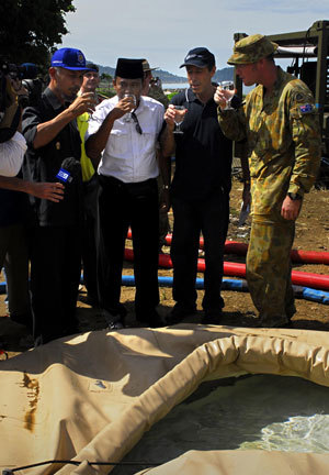 ADF provides clean water in Padang