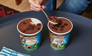 Freezer aisle Topped up with new Ben & Jerry's