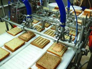 Speeding sandwich production