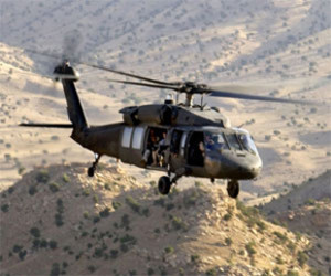 Upgraded Black Hawk in the air