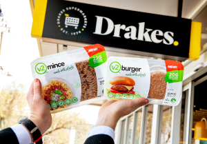 v2food makes supermarket debut with Drakes