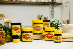 Vegemite sets the table with recipe labels