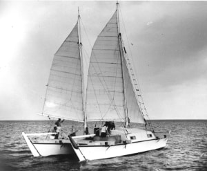 60th anniversary of the north Atlantic crossing by catamaran