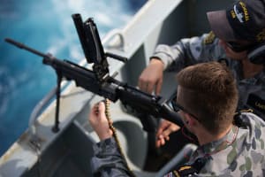 talisman sabre on HMAS Choules