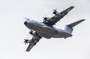 The A400M in a recent flight demonstration
