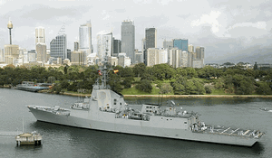 Spanish Navy F-100 Alvara de Bazan Class AWD in Sydney Harbour.