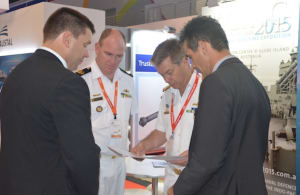 Australia’s Chief of Navy VADM Tim Barrett with representatives from Pacific 2015