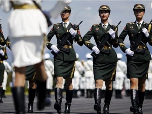 In the largest military parade in China for some years, the People’s Liberation Army’s might will be on display. Credit: Reuters